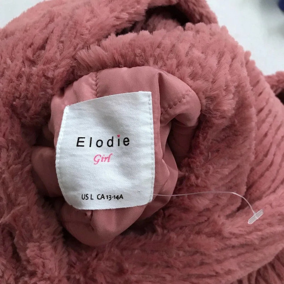 Elodie NWOT Faux Fur Hooded Jacket Girls L (13/14) - Picture 8 of 10